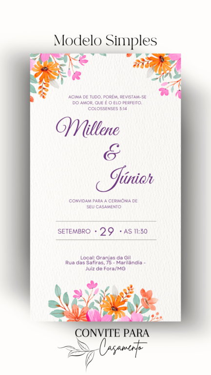 Convite de Casamento Interativo Virtual 01 - Image 2