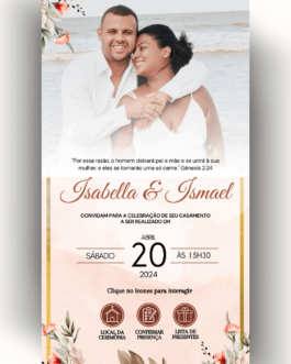 Convite de Casamento Interativo Virtual 12