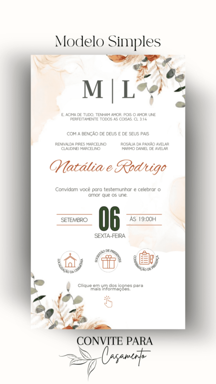 Convite de Casamento Interativo Virtual 20 - Image 2