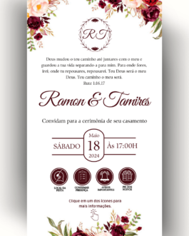 Convite de Casamento Interativo Virtual 40