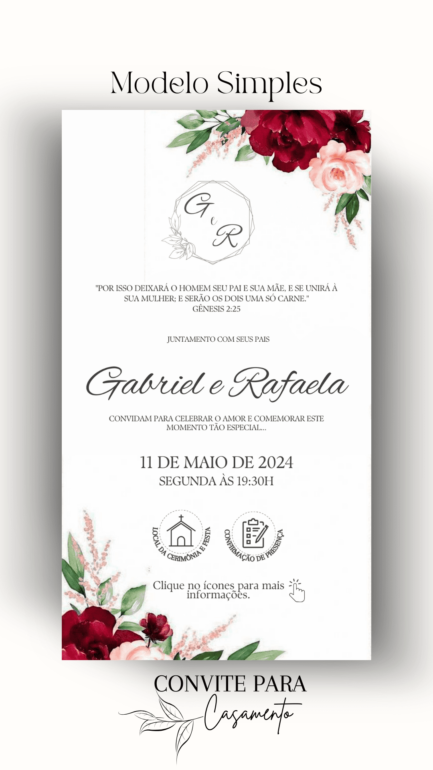 Convite de Casamento Interativo Virtual 51 - Image 2