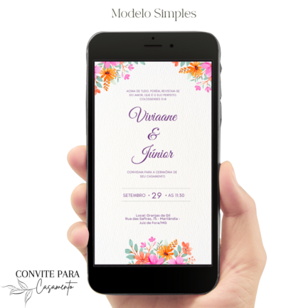 Convite de Casamento Interativo Virtual 01