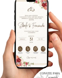Convite de Casamento Interativo Virtual 27