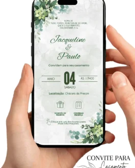 Convite de Casamento Interativo Virtual 82