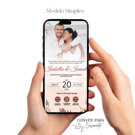 Convite de Casamento Interativo Virtual 12