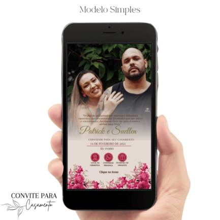 Convite de Casamento Interativo Virtual 99