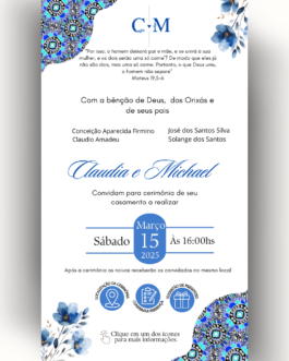 Convite de Casamento Interativo Virtual 100