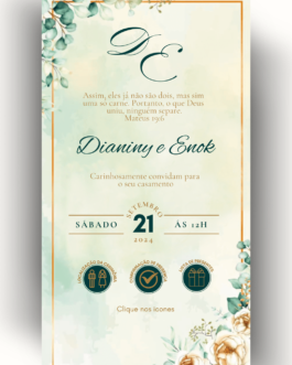 Convite de Casamento Interativo Virtual 96